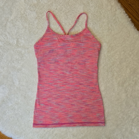 Ivivva Pink/Blue Heathered Tank Top, Girls Size 12, Great Condition - Picture 1 of 9